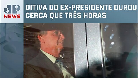 Jair Bolsonaro presta depoimento à PF sobre caso das joias sauditas