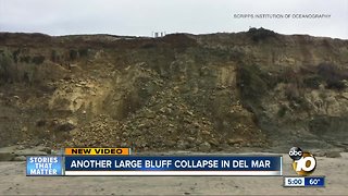 Another large bluff collapse in Del Mar