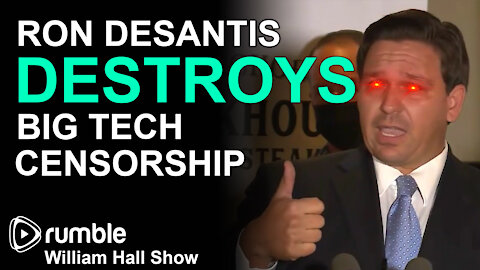 Ron DeSantis DESTROYS Big Tech Censorship, Proposes MASSIVE Fines