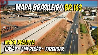 MAPA BRASILEIRO COM FAZENDAS E EMPRESAS REALISTAS BR 163 PARA FARMING SIMULATOR
