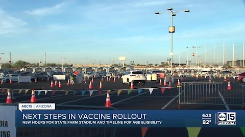 Arizona to move State Farm Stadium vaccine site indoors, new hours in April