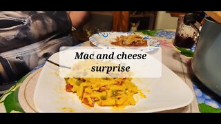 Mac and cheese surprise #macandcheese #pantrymeals