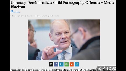 NWO: EU to legalize child pornography; WEF to normalize pedophilia accelerates