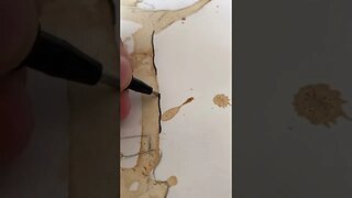 Drawing On Coffee Stain tiktok art lauraa