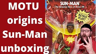 Sun-Man Masters of The Universe origins line unboxing new for 22