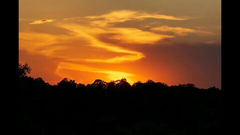 Fiery Summer Sunset #shortsvideo #nature #sunset