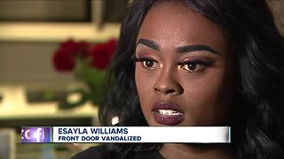 Racial slur written on Stow couple's front door, leaves them fearful and frustrated