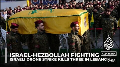 Israel-Hezbollah fighting: Israeli drone strike kills three in Lebanon .