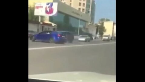 #shorts CRAZY DRIVER DRIFTNG ACCIDENT CAUGHT ON CAMERA (ROAD RAGE)