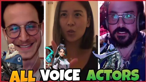 All Valorant Voice Actors Live Voice Acting Agents Voice lines