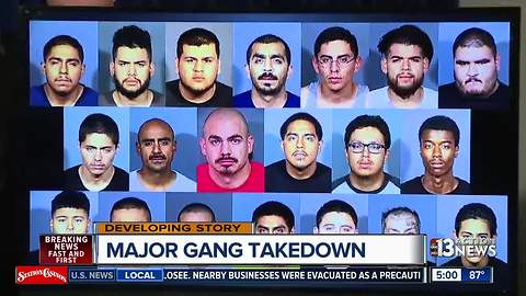 Major gang takedown announced by local law enforcement