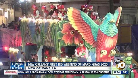 New Orleans' first big weekend on Mardi Gras