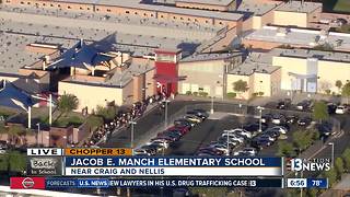 Chopper 13 above Jacob Manch Elementary School