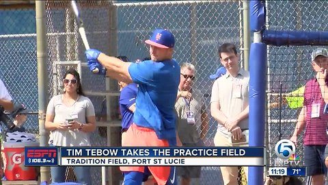 Tim Tebow reports to Spring Training
