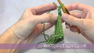 Treble Crochet Tutorial #5: TR in Back Loop Only