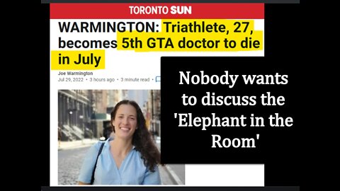 Young (27 Year Old) Female Triathlete, Becomes the 5th Toronto Area Doctor to Die in July