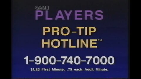 Game Players Protip Hotline - Commercial for a 900 number