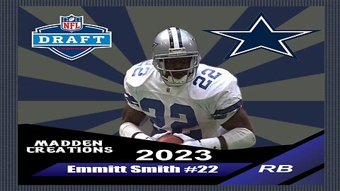 Madden 23 Legend Draft Pick Emmitt Smith Creation