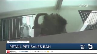 Retail pet sales ban