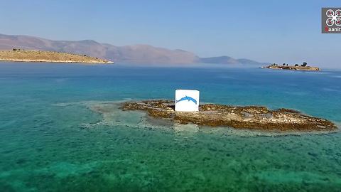 3-minute vacation: Drone view of Picturesque Galaxidi sailing paradise in Greece