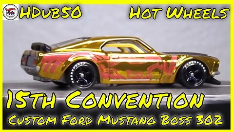 Hot Wheels Custom 15th Convention 1969 Ford Mustang Boss 302 Mail Call