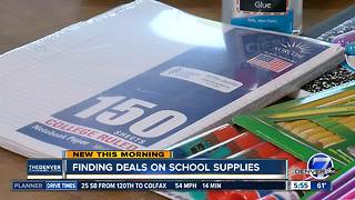 Finding deals on school supplies