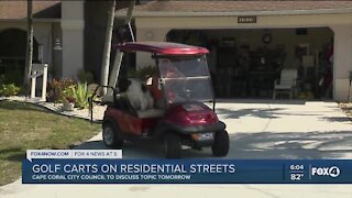 Golf carts on residential streets