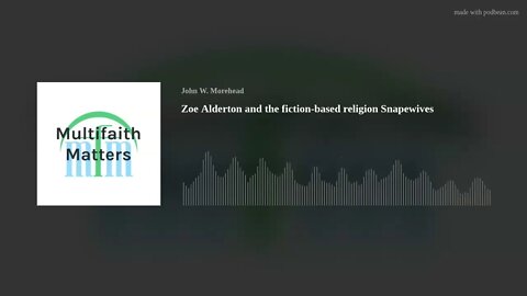 Zoe Alderton and the fiction-based religion Snapewives