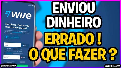 ✅ ENVIEI DINHEIRO PARA A PESSOA ERRADA ou a QUANTIA ERRADA na WISE - O QUE FAZER? COMO RESOLVER?