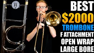 Best Under $2000 Tenor Trombone on market. F Attachment Open Wrap Large Bore JP3320 Rath REVIEW.