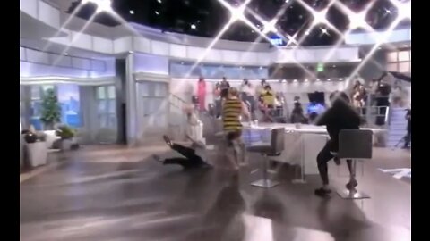 DOWN GOES BEHAR: Joy Behar Takes a Tumble on the View, Asks "Who Do I Sue?"