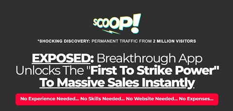 SCOOP! Breakthrough App Unlocks The "First To Strike Power" To Massive Sales Instantly