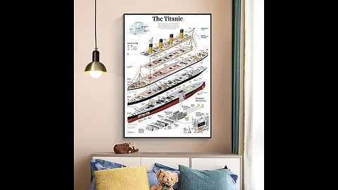 Titanic Structure Poster and Print Canvas Painting Wall Art Pictures Decoration