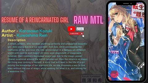 Resume of a Reincarnated Girl by Karasawa Kazuki Part 05 RAW MTL by Zephyr Part 02