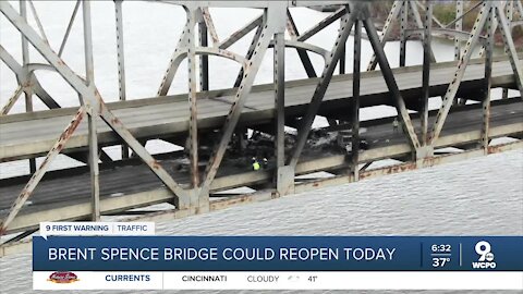 Brent Spence Bridge could reopen Tuesday