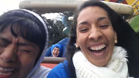 Daughter Takes Mom On First Rollercoaster Ride