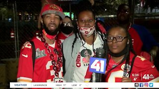 Chiefs fans depart Tampa