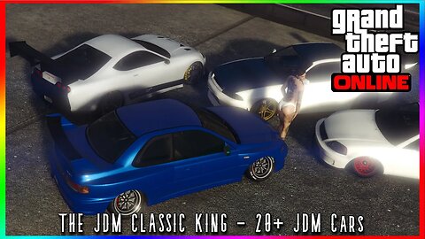 My Old School JDM Car Collection - GTA V Online Mini Garage Tour Ep. 1