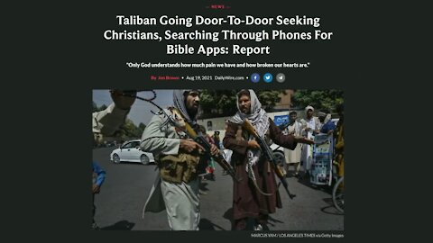 Taliban Cowardice, Christian Courage