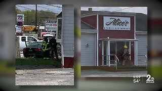 Car crash closes Middle River business