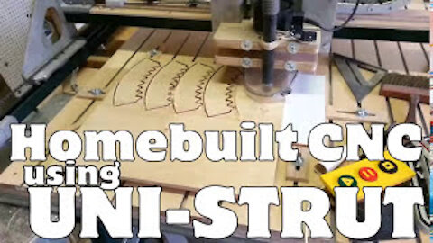 Homebuilt CNC router using uni-strut and aluminum castings