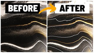 How to Embellish an Acrylic Pour Painting