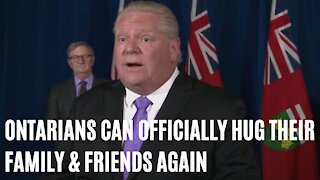You Can Officially Hug Your Family & Friends Again In Ontario Starting Today