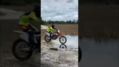 Water Skipped His $20K Dirt Bike #shorts