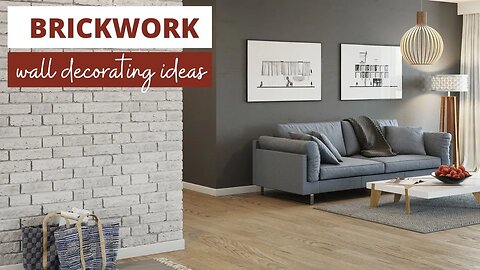 Brickwork in a modern interior | Wall decorating ideas | Brickwork in a modern interior