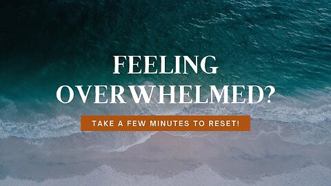 Feeling Overwhelmed? Take a few minutes and reset! #thecortexclub #mentalhealth #mentalhealthmatters
