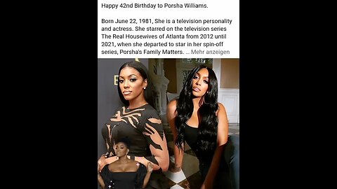Happy 42nd Birthday to Porsha Williams.Born June 22, 1981, She is a television personality Bday 🎂