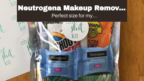 Neutrogena Makeup Remover Facial Cleansing Towelette Singles, Daily Face Wipes Remove Dirt, Oil...