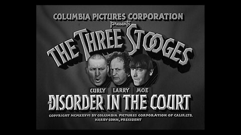 The Three Stooges: Disorder In The Court (1936)