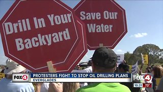 Protesters fight to stop oil drilling plans in the Everglades